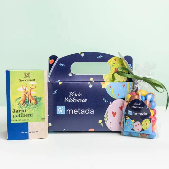 Dárek Jarní BIO čaj + Oříšky v čokoládě