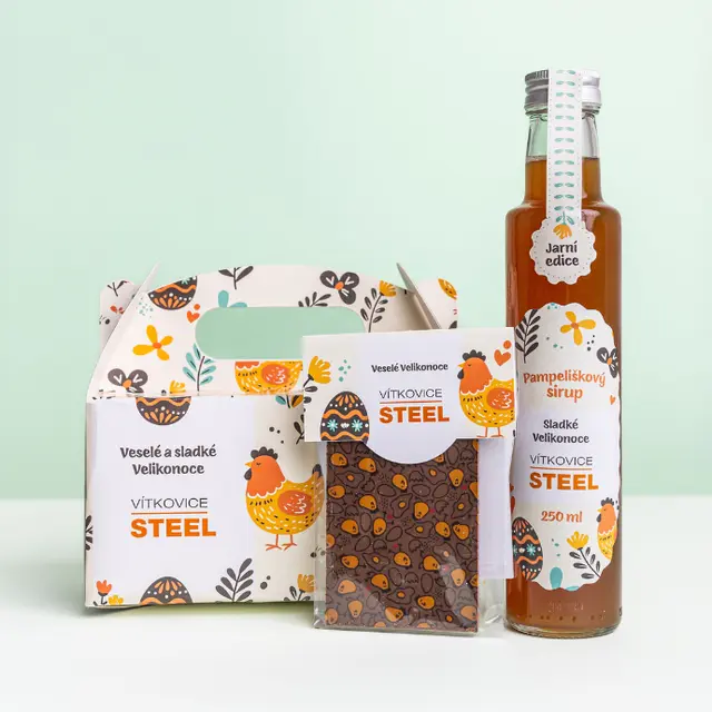 Dárek Domácí sirup + velikonoční čokoláda